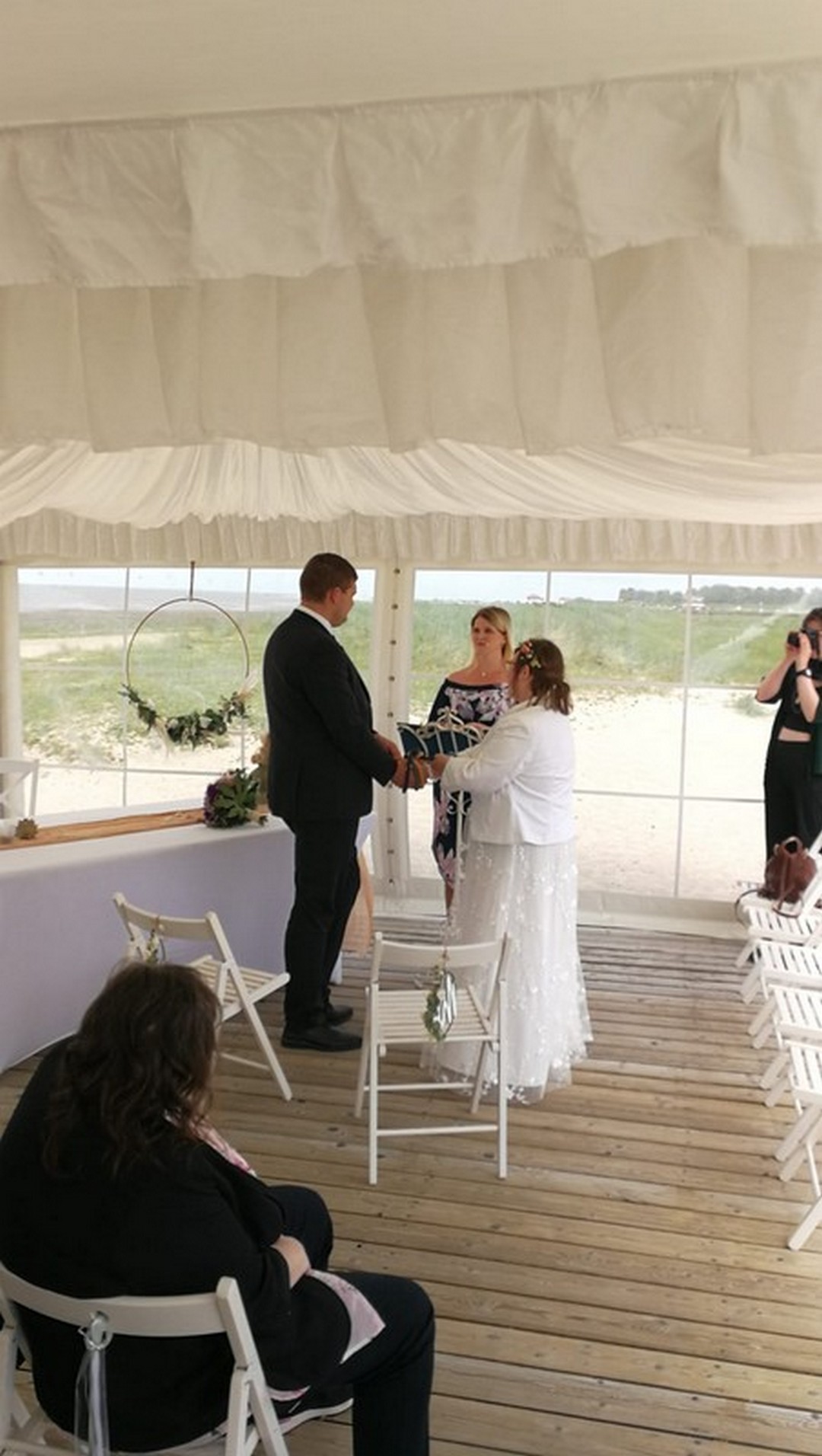 Heiraten am Nordsee Strand Hooksiel Skiterrassen